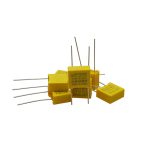 خازن 100nF / 275V MKT (فاصله پایه 10 میل)