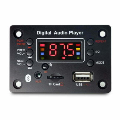 معرفی پخش کننده بلوتوثی 12V پنلی MP3 پشتیبانی از MicroSD و USB با ریموت کنترل مدل G016B