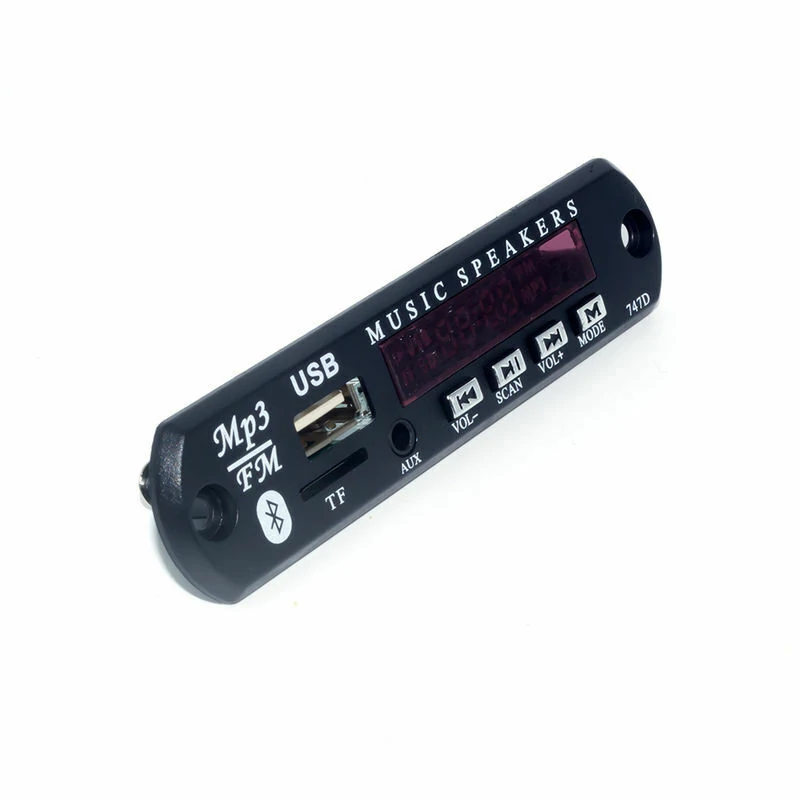 H7e465f0322034273a01dce9ab800dbd7E پخش کننده 12V پنلي MP3 مدل 747D با ريموت کنترل و بلوتوث - تصویر 1