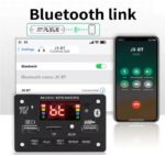 پخش کننده MP3 PLAYER مربعی KH-9206 بلوتوثی پنلی ۱۲V با ریموت ۲ خروجی USB - تصویر 9