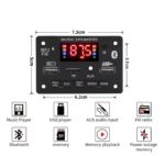 پخش کننده MP3 PLAYER مربعی KH-9206 بلوتوثی پنلی ۱۲V با ریموت ۲ خروجی USB - تصویر 7