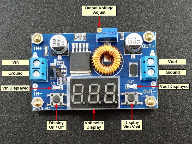 ماژول DC – DC   کاهنده قابل تنظیم XL4015