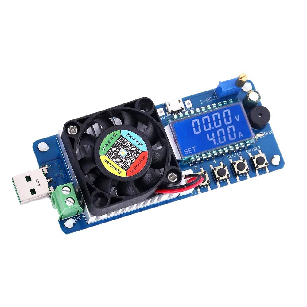 61YfqIdJzTL._SL1000_ ماژول لود تستر باتری ۴ آمپر ۲۵ وات مدل ZK-FX25 - تصویر 1