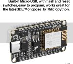 برد توسعه NodeMcu دارای هسته وای فای ESP8266 و مبدل CP2102 رابط تایپ C