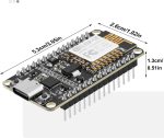 برد توسعه NodeMcu دارای هسته وای فای ESP8266 و مبدل CP2102 رابط تایپ C - تصویر 2