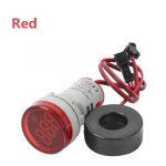 آمپر متر AC سیگنالی گرد 100 آمپر (قرمز) - تصویر 3