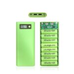 کیس پاور بانک سبز با ظرفیت 8 باتری