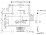 نمایشگر OLED 64*128 آبی 0.96 اینچ I2C - تصویر 7