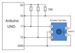 ولوم روتاری انکودر EC11 ( Rotary Encoder ) (به همراه مهره) - تصویر 5