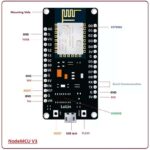 برد توسعه NodeMcu دارای هسته وای فای ESP8266 و مبدل CH340 رابط MICRO USB - تصویر 5
