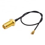 رابط نری UFL to SMA - مبدل آنتن IPX به SMA-M - افزایش طول سوکتی ۲۰ سانتی