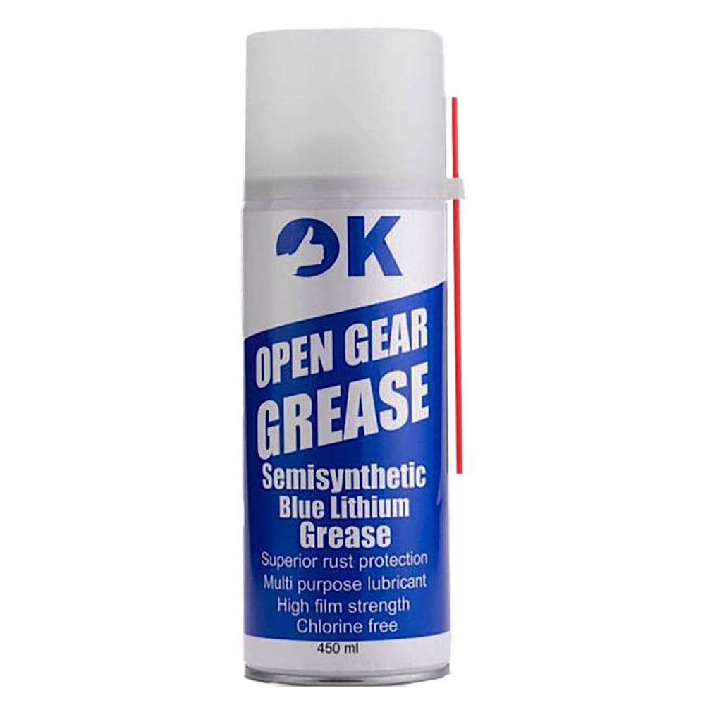 OK-OPEN-GEAR-GREASE-450ml-Blue-1-اسپری-گریس-نسوز-آبی-لیتیوم-ویژه-اوکی-مدل-OK-Open-Gear-GREASE-حجم-۴۵۰-میلی-لیتر اسپری گریس نسوز آبی لیتیوم ویژه OK حجم ۴۵۰ میلی لیتر - تصویر 1