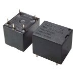 رله میلون ۱۲ ولت ۱۰ آمپر ۵ پین برند HKF (کوتاه)