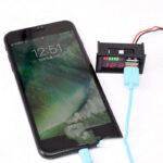 نمایشگر شارژ باتری خشک اسیدی 12 ولت رو پنلی با 2 پورت USB - تصویر 4