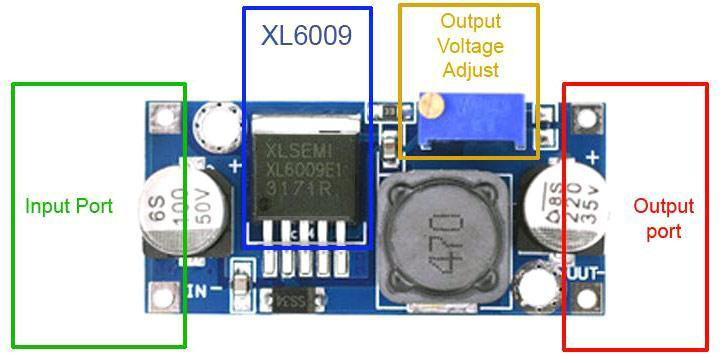 برد ماژول XL6009 - آی سی  اصلی XL6009-Adj