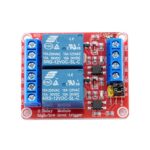 ماژول رله 2 کانال 12 ولت (برد قرمز) با ورودی اپتوکوپلر