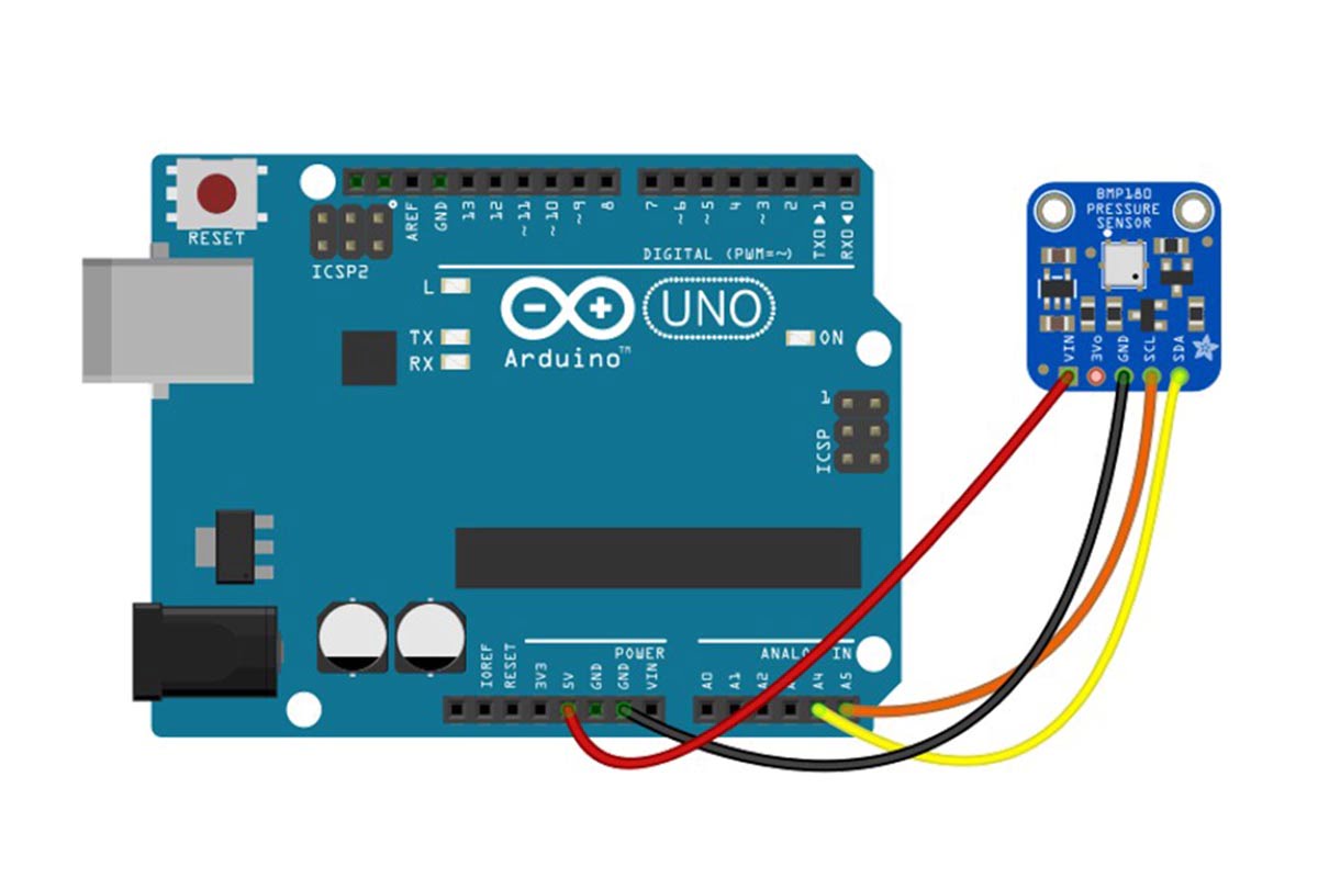 راه اندازی ماژول فشار بارومتریک BMP180 با آردوینو