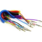 کابل AUX فنری سر فلزی (آبی)