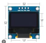نمایشگر OLED 64*128 آبی و زرد 0.96 اینچ I2C - تصویر 2