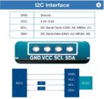 نمایشگر OLED 64*128 آبی و زرد 0.96 اینچ I2C - تصویر 3