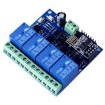 ماژول رله 4 کاناله 5 ولت با قابلیت کنترل WiFi ESP۸۲۶۶