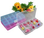 جعبه قطعات ۱۵ خانه سایز 9.8*2.3*17.3 (بنفش) - تصویر 4