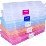 جعبه قطعات ۱۵ خانه سایز 9.8*2.3*17.3 (بنفش)