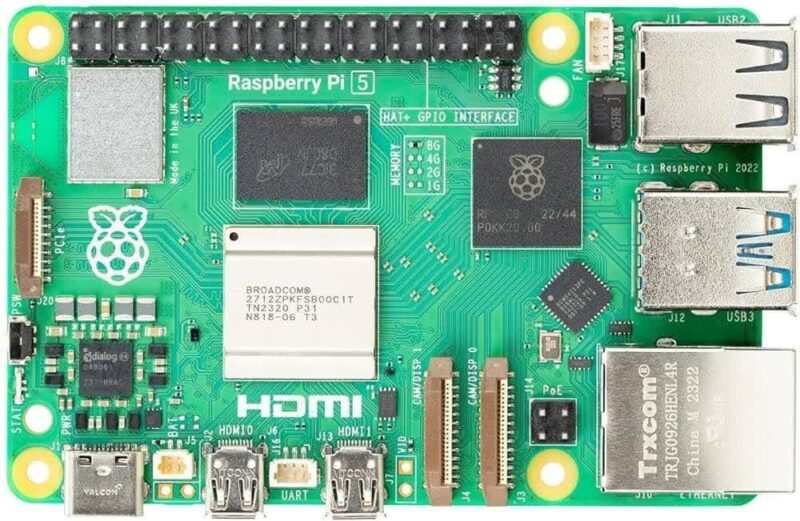 برد رزبری پای Raspberry Pi 5 تولید انگلستان با رم 8GB