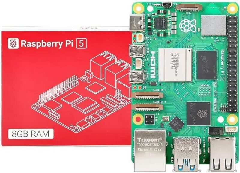 برد رزبری پای Raspberry Pi 5 تولید انگلستان با رم 8GB