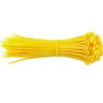 بست کمربندی 10 سانتی بسته 100 تایی (زرد)