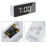 ساعت رومیزی دیجیتال آینه ای LED مدل EK8001 - تصویر 2