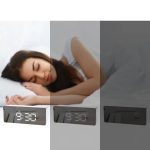 ساعت رومیزی دیجیتال آینه ای LED مدل EK8001 - تصویر 4