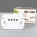 ساعت رومیزی دیجیتال DOL-2108 (سفید) - تصویر 3