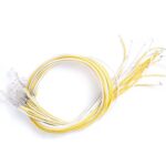 ال ای دی 5 میل شفاف زرد سیم دار - بسته های 50 عددی