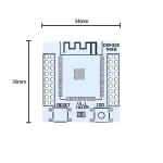 PCB تبدیل ESP32 - تصویر 2