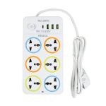 شش راهی برق USB دار مدل REMAX-NO9906 - تصویر 2