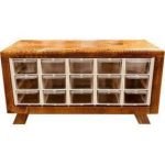 جعبه قطعات 15 کشو با فریم چوبی