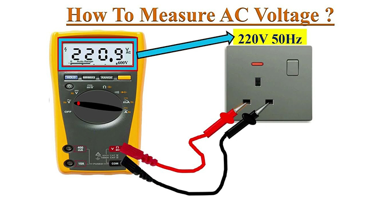 اندازه گیری ولتاژ با مولتی متر