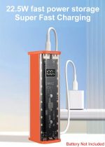 کیس پاوربانک فست شارژ ۸ باتری ۲۰ هزار BQ-S18PD (نارنجی) - تصویر 5