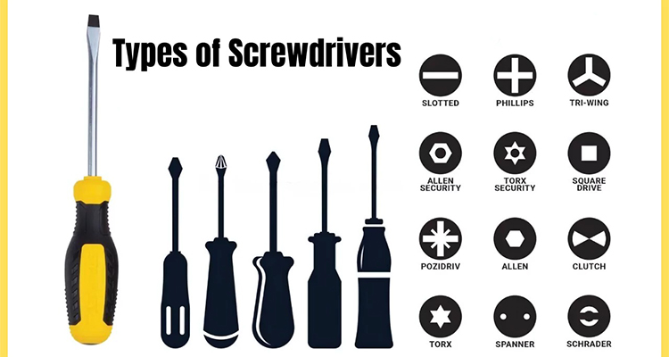 انواع پیچ گوشتی و کاربرد آنها