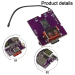 ماژول پاور بانک مینی 22.5W فست شارژ با نمایشگر همراه با سنسور دما - تصویر 2
