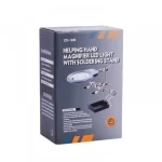 گیره مونتاژ ذره بین دار بزرگ به همراه پایه هویه ZD-10M - تصویر 3