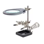 گیره مونتاژ ذره بین دار بزرگ به همراه پایه هویه ZD-10M