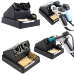 پایه هویه رومیزی دوقلو به همراه اسفنج و سیم تمیز کننده ZD-11S - تصویر 2