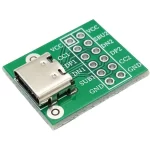 برد تبدیل کانکتورUSB TYPE-C به DIP مدل 12 پین برد سبز