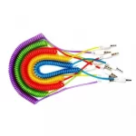 کابل AUX فنری سر فلزی (قرمز)