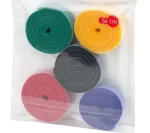 پک 5 عددی چسب پارچه ای حلقه ای رنگی 1 متری عرض 1 سانت