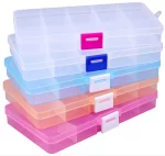 جعبه قطعات 15 خانه سایز 9.8*2.3*17.3 (نارنجی)