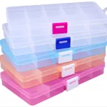 جعبه قطعات 15 خانه سایز 9.8*2.3*17.3 (نارنجی)