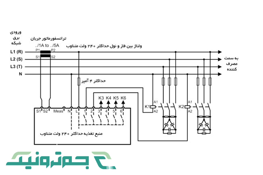 طرز کار رگولاتور بانک خازنی